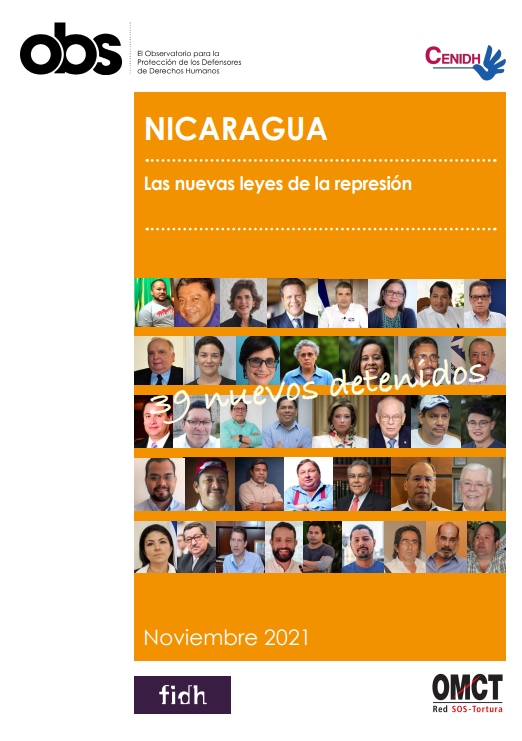 Nicaragua: Las nuevas leyes represivas - CENIDH